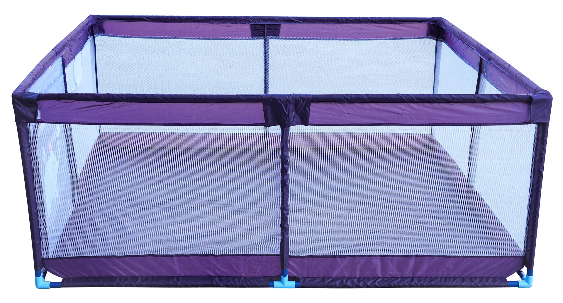 Soft Baby Playpen Rectangle Night Elephant