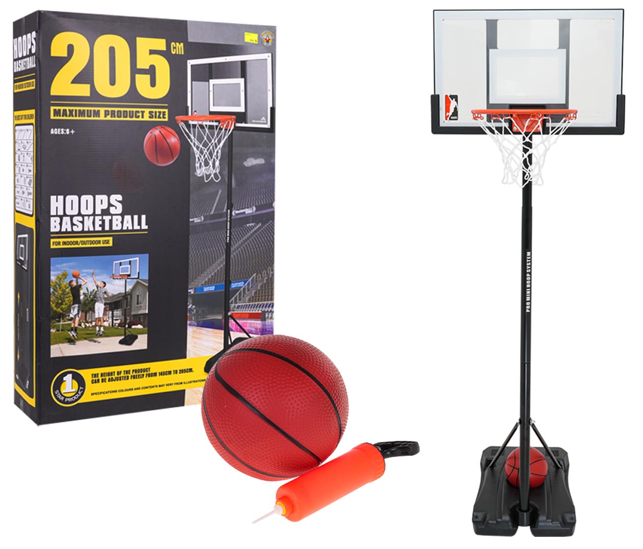 Basketball 205cm + Accessories