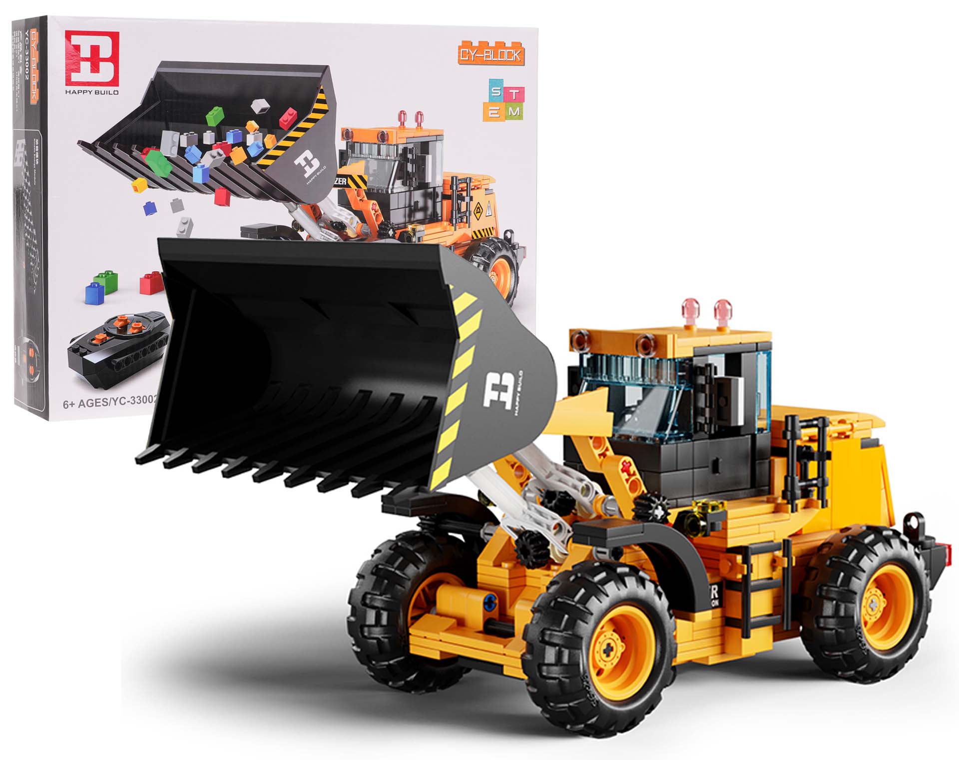 Bulldozer Building Blocks Set 653pcs.
