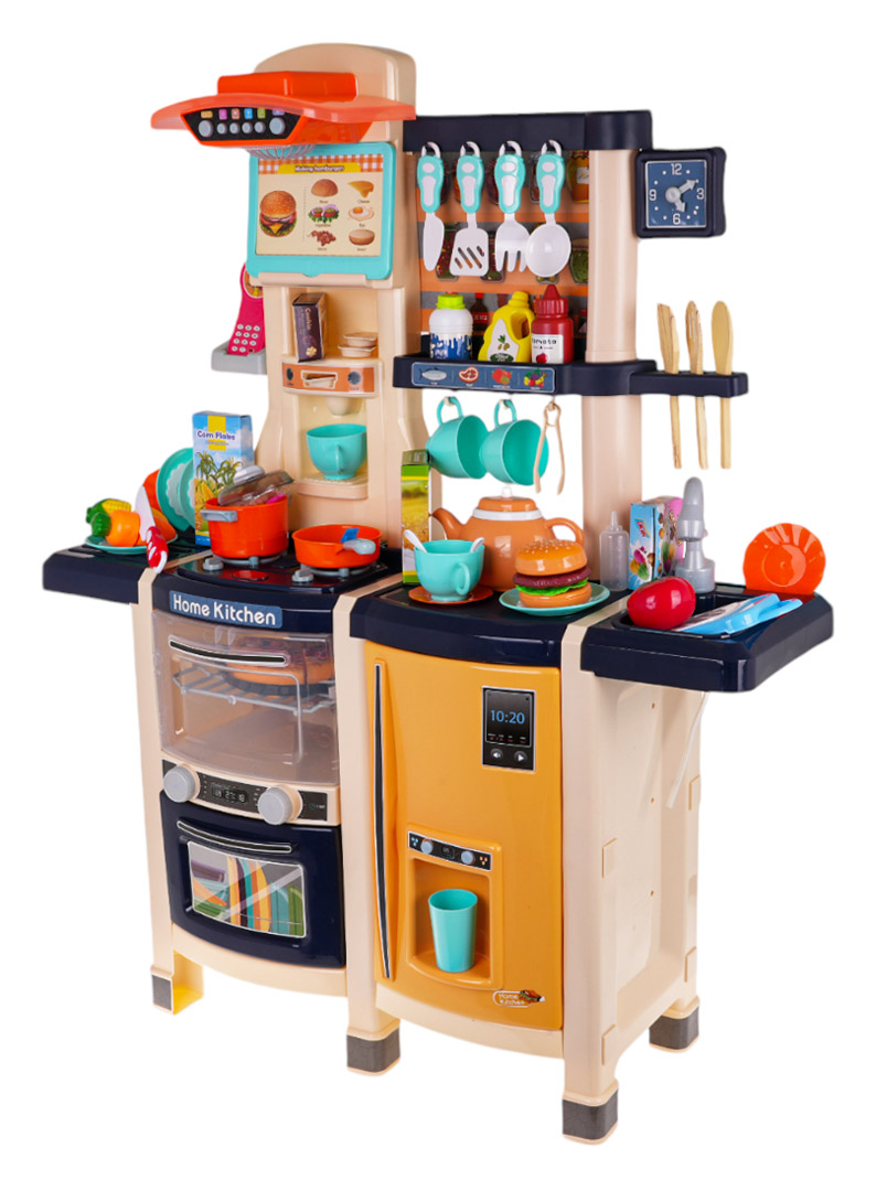 Kitchen Kitchenette with Light and Sound Function 65 pieces. Blue