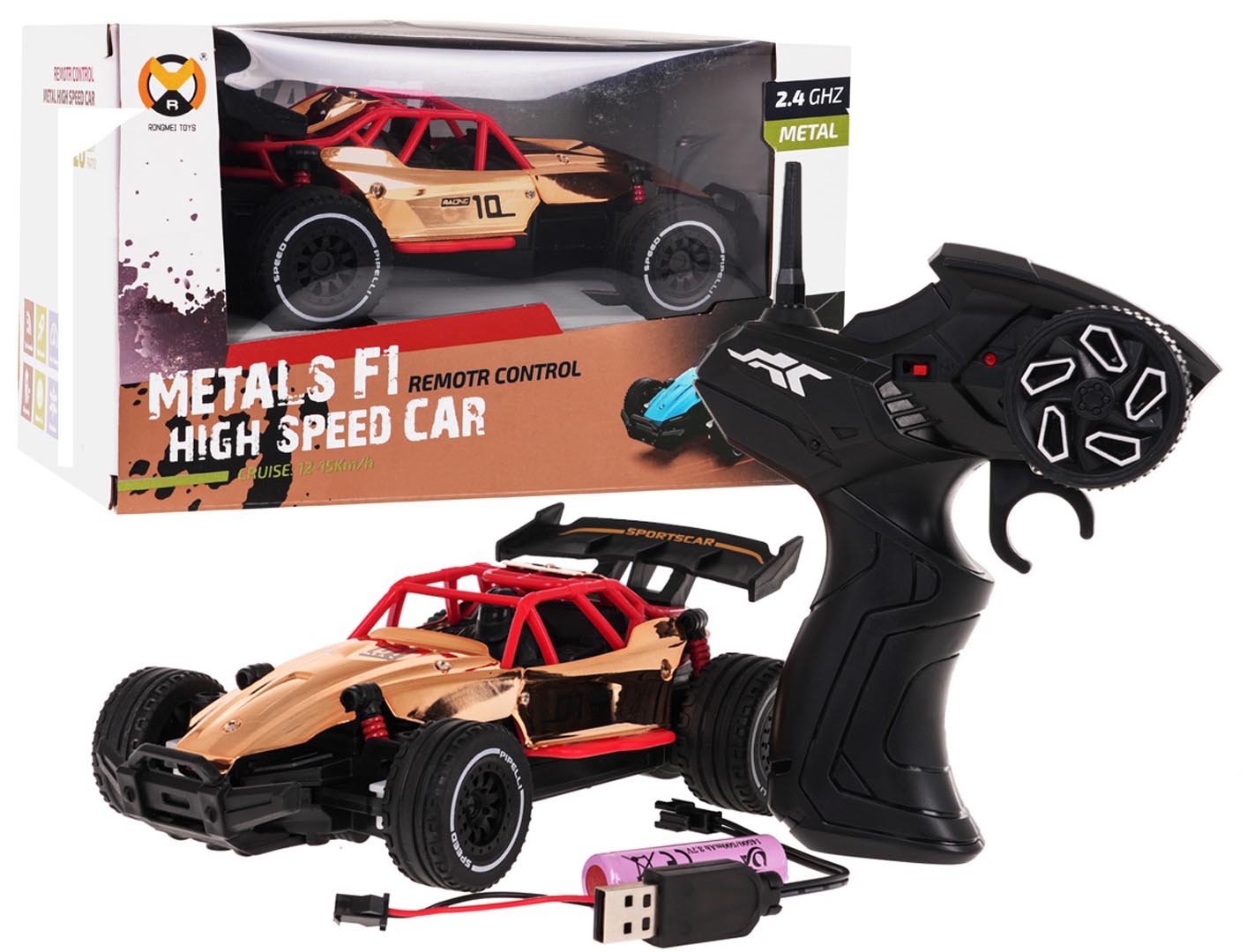 Metal Car RACING 01 Gold R/C