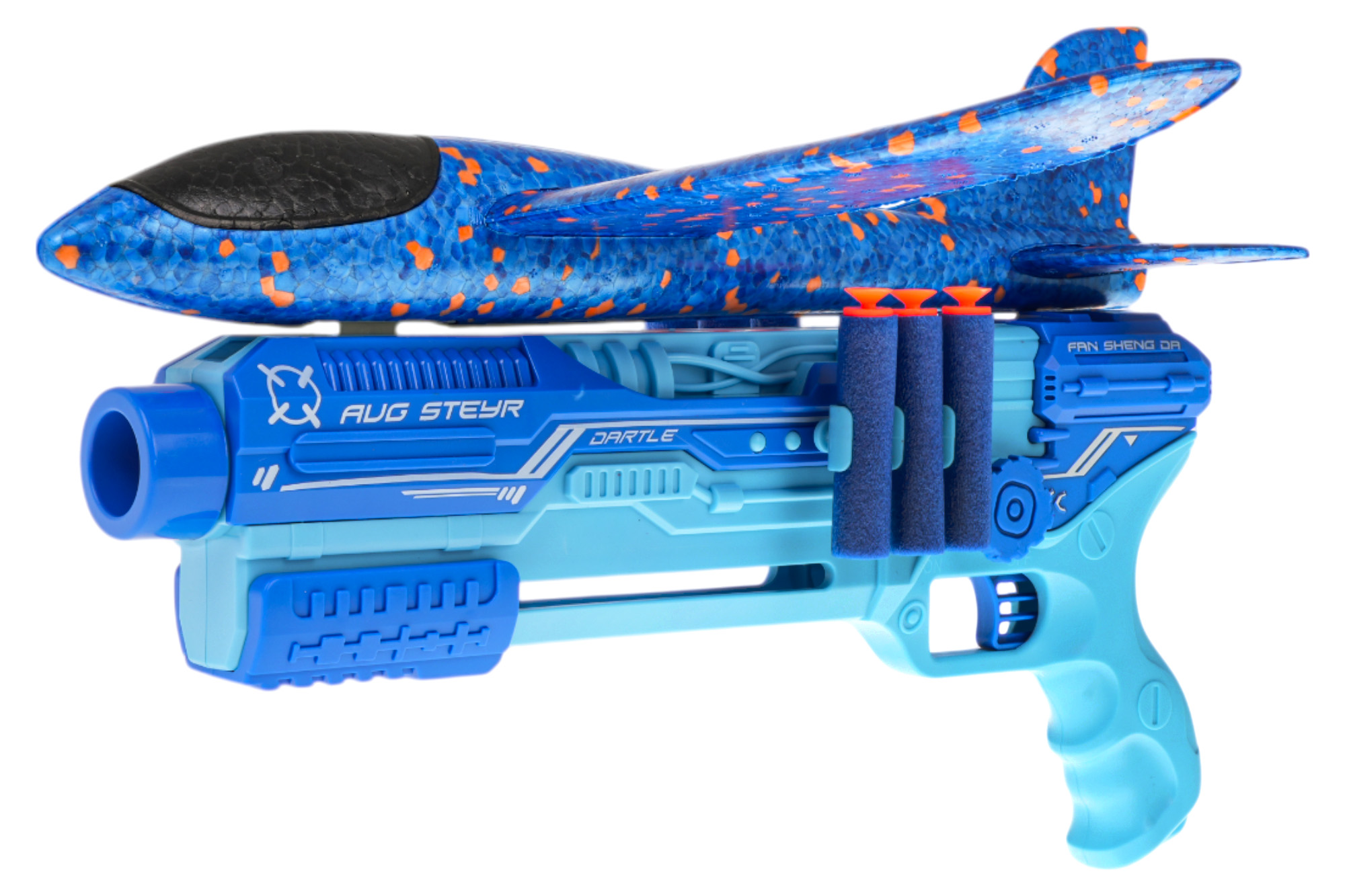 5in1 Airplane Launcher Gun Blue