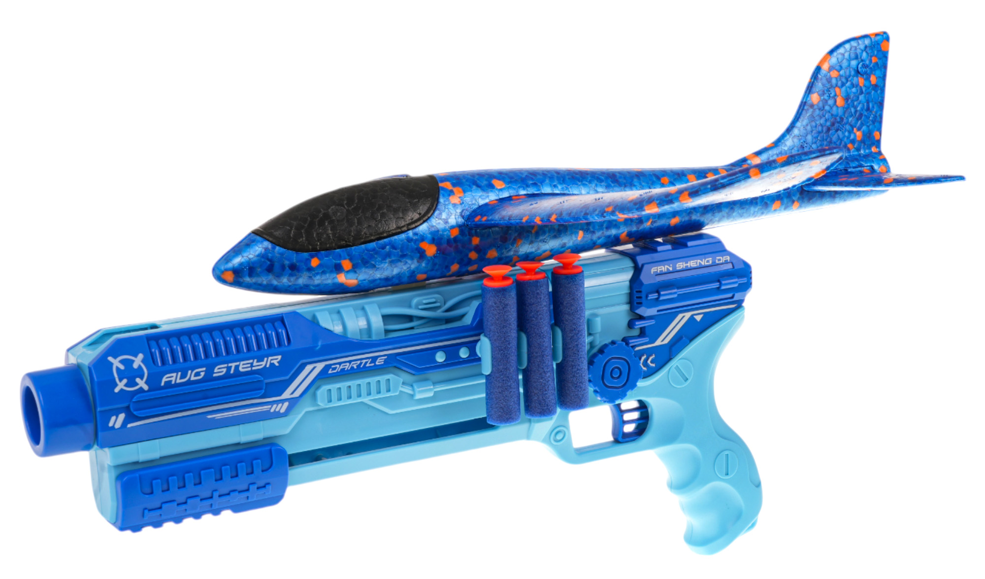 5in1 Airplane Launcher Gun Blue