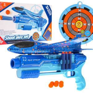 5in1 Airplane Launcher Gun Blue