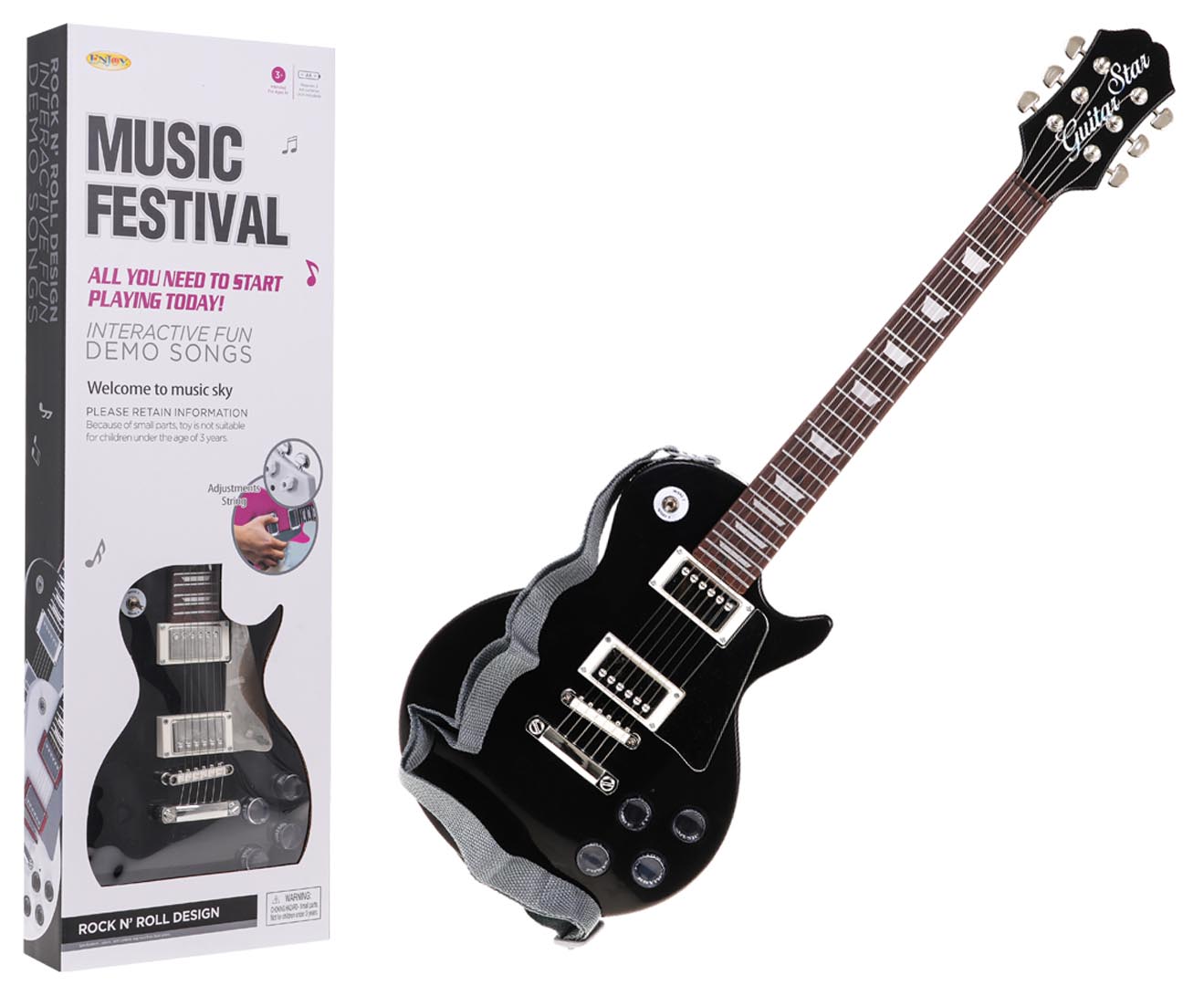 Guitar + Microphone Set Black