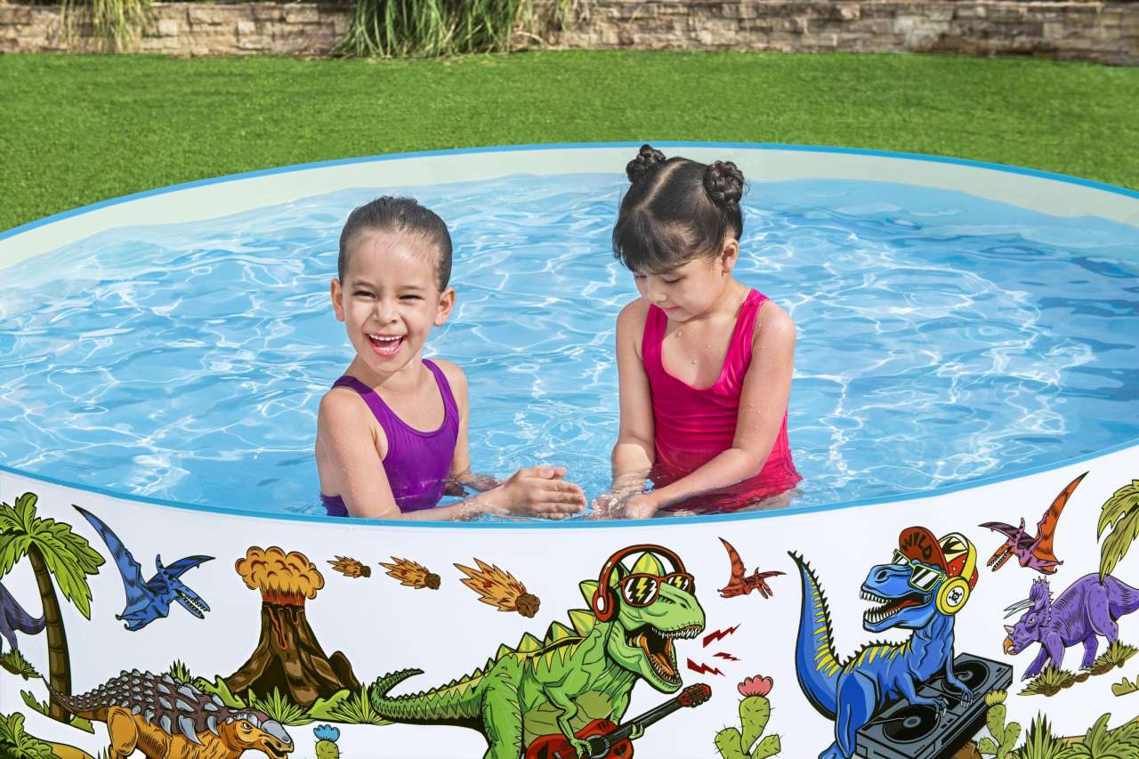 Dinosaurs Expansion Pool for Children 3+ BESTWAY 244x46cm Vinyl + PVC