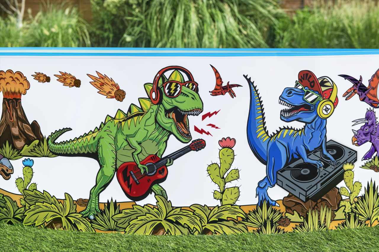 Dinosaurs Expansion Pool for Children 3+ BESTWAY 244x46cm Vinyl + PVC