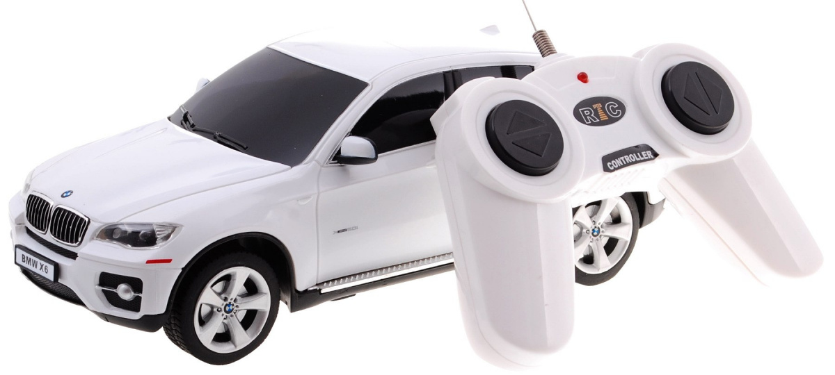 R/C toy car BMW X 6 White 1:24 RASTAR