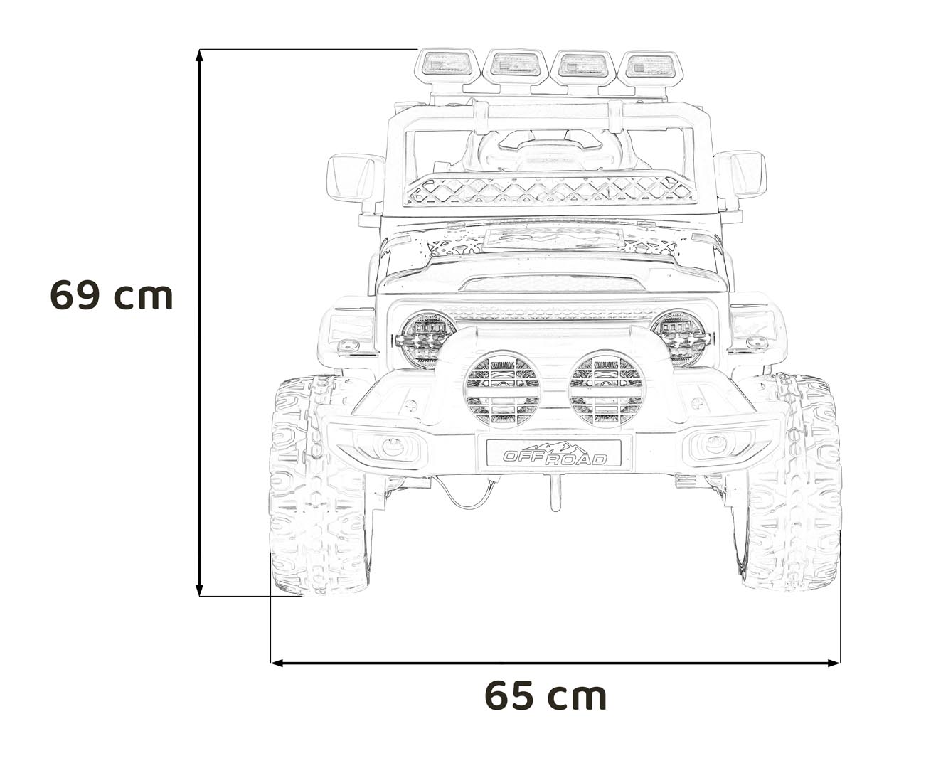 Off-Road CLIMBER vehicle Green