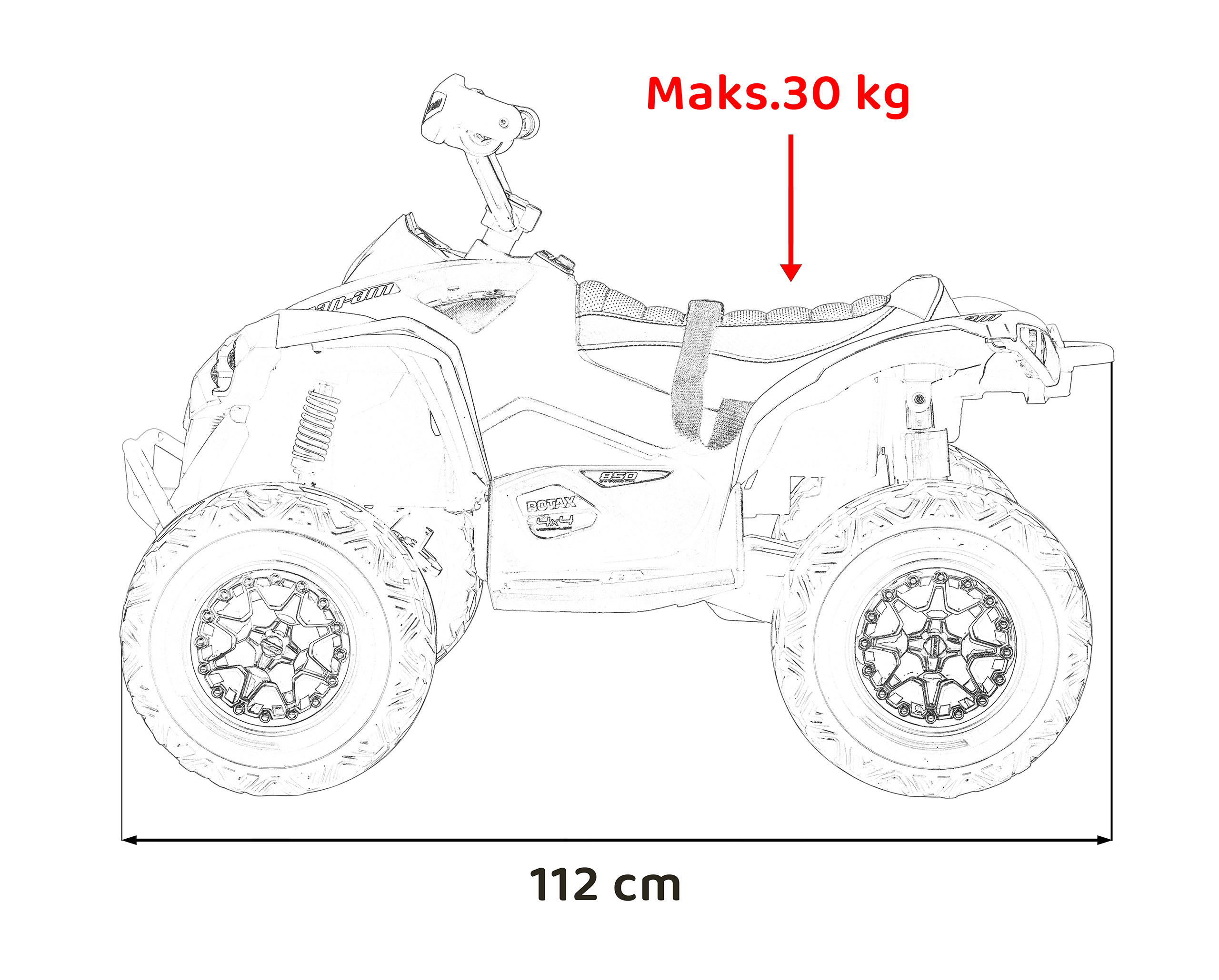Quad Maverick ATV Red