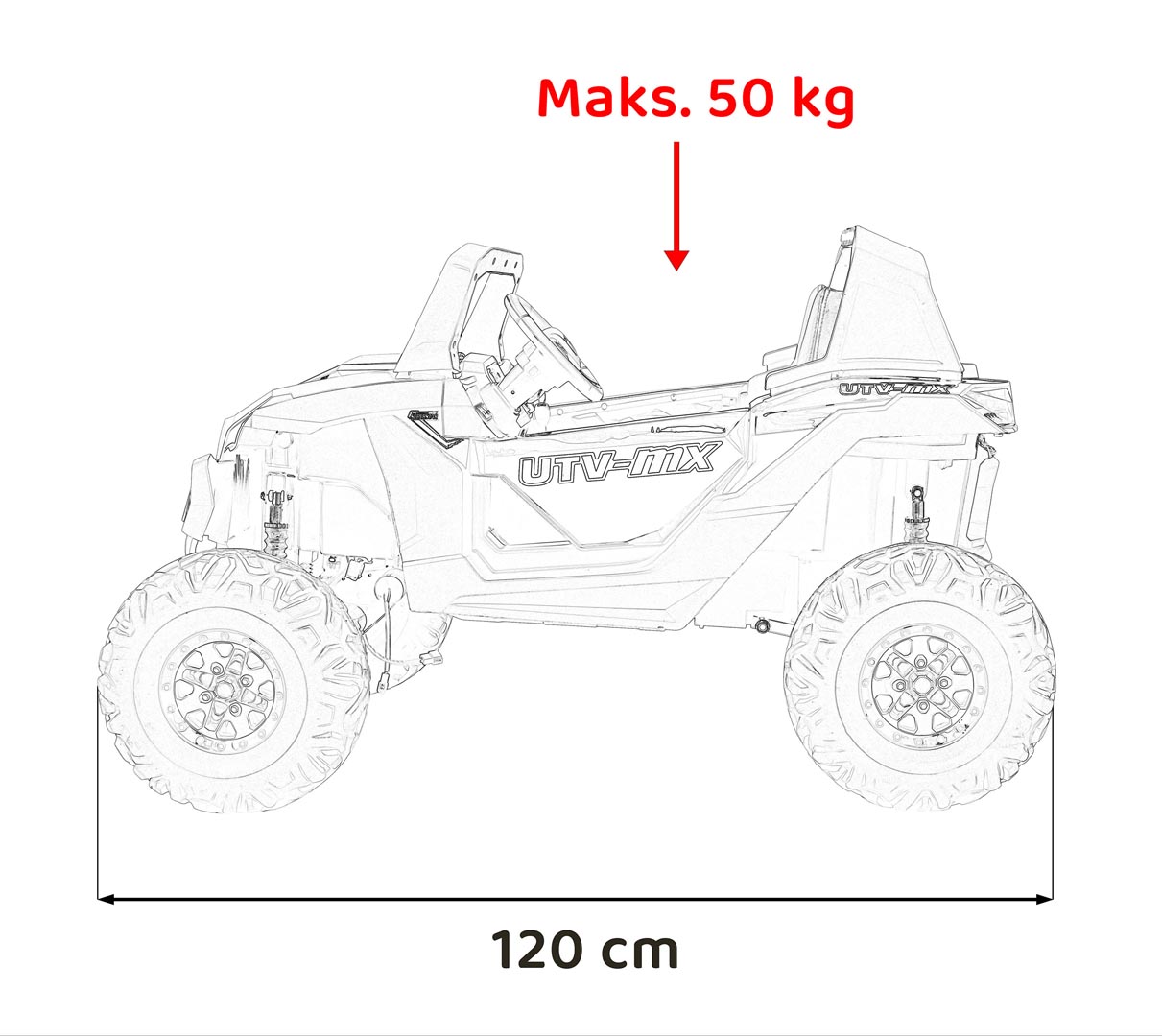 Buggy UTV-MX 2000N Red