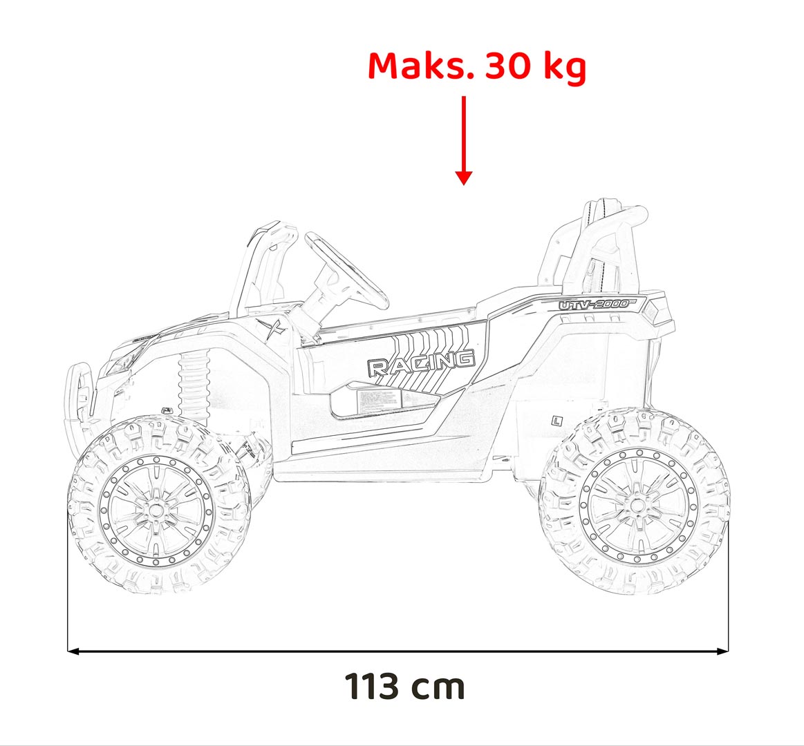 Buggy UTV 2000M Racing White