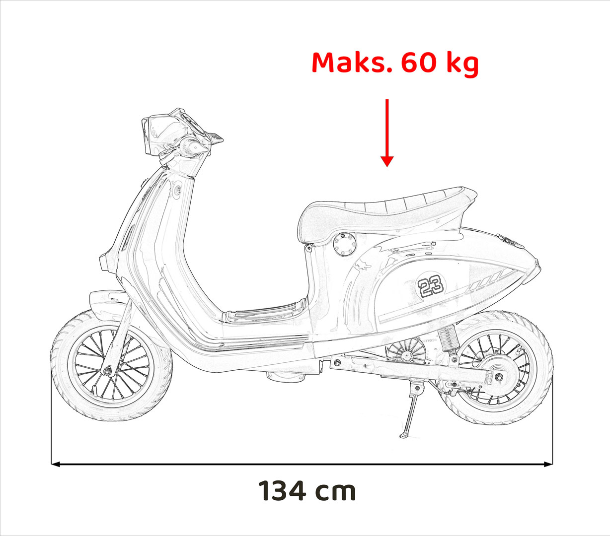 Scooter Retro Vehicle 23 Pink