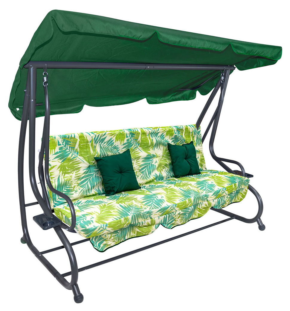 Garden Swing Seat Textylina 2x1 Palm Leaves Pattern