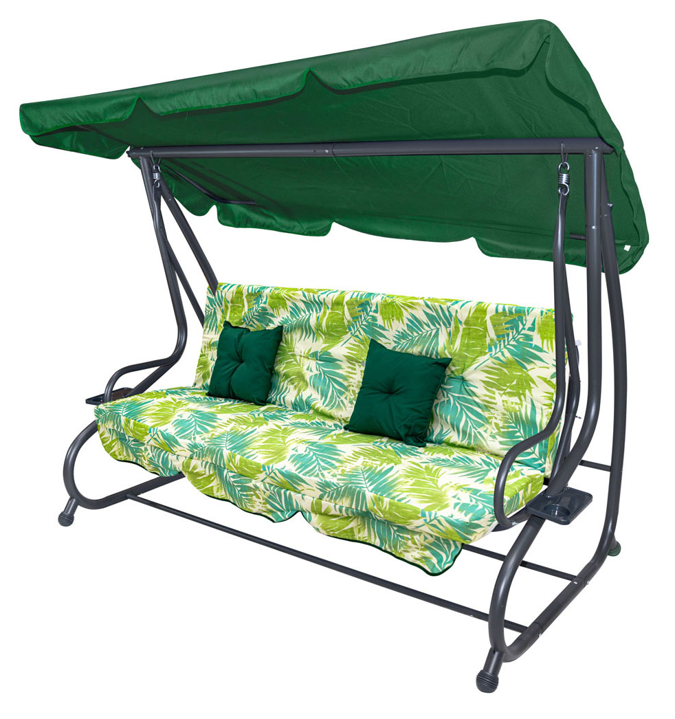 Garden Swing Seat Textylina 2x1 Palm Leaves Pattern