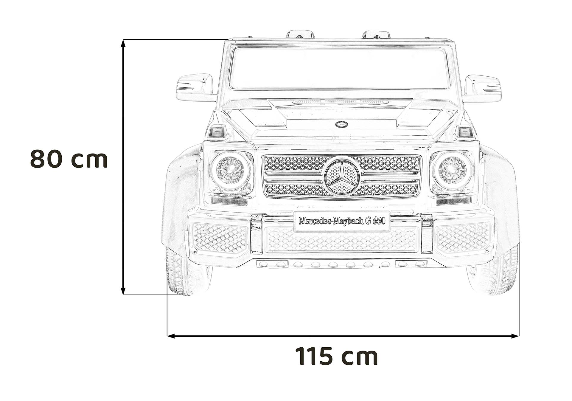 Vehicle Mercedes Benz MAYBACH G650 STRONG Black