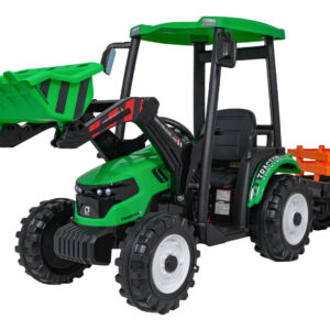 MEGA D68 Tractor Vehicle With Trailer Green