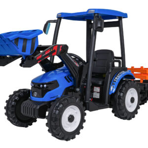 MEGA D68 Tractor Vehicle With Trailer Blue