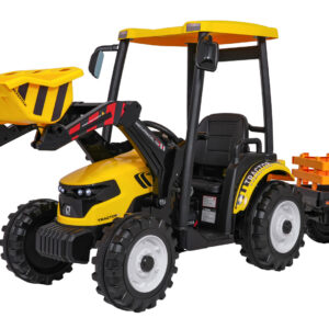 MEGA D68 Tractor Vehicle With Trailer Yellow