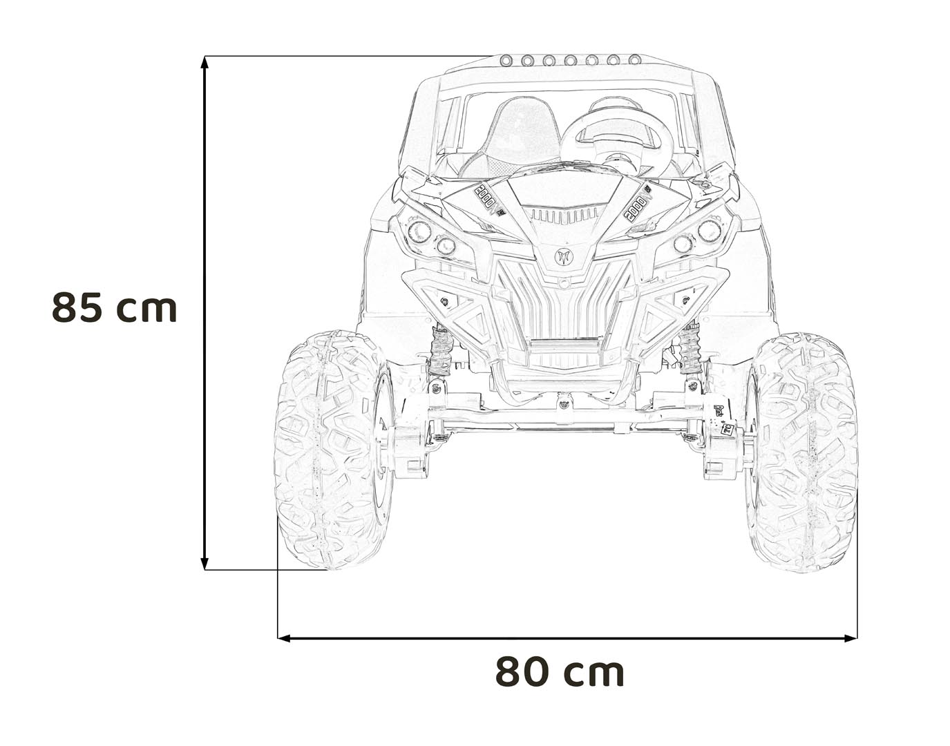 Buggy UTV-MX 2000N Pink
