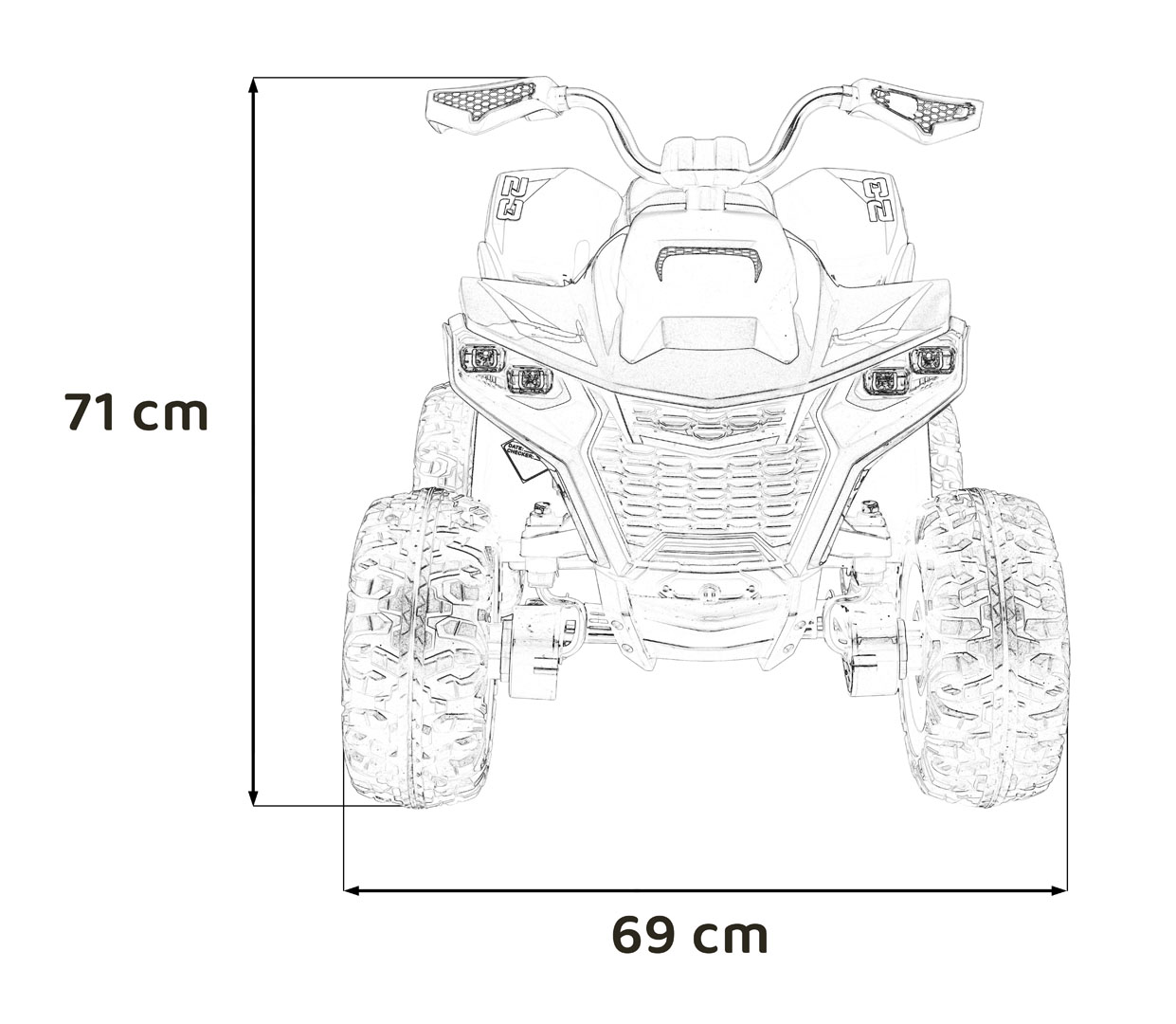 Quad Fast Wheel Blue