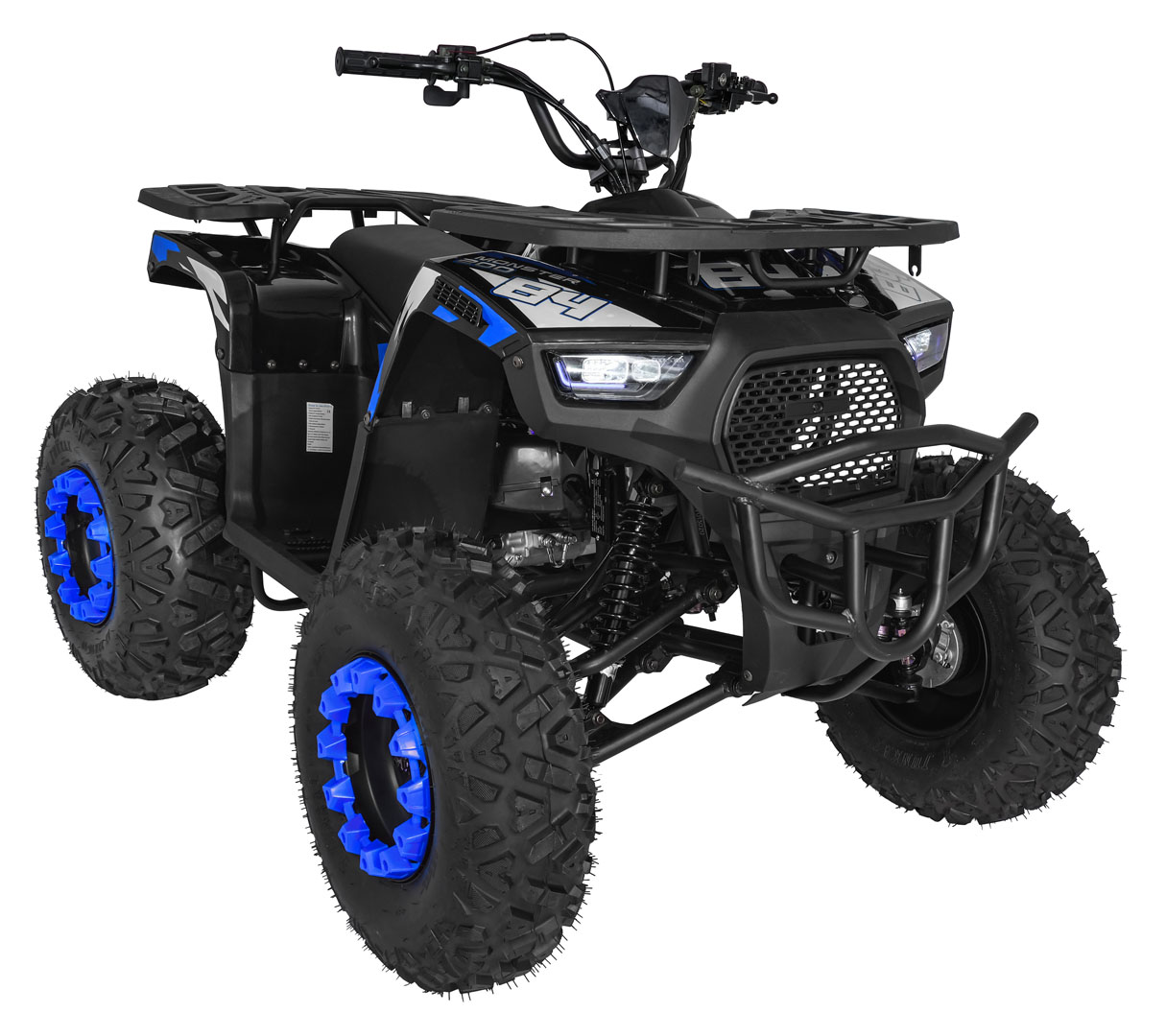 200CC MONSTER Blue Petrol Quad Bike