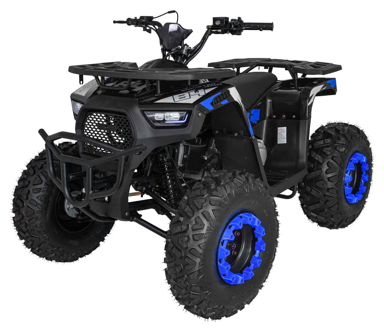 200CC MONSTER Blue Petrol Quad Bike