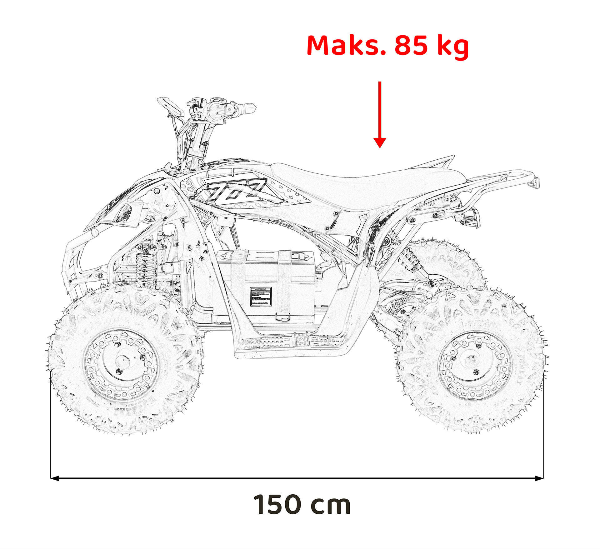 Quad Vehicle DESERT STORM LIFT Orange