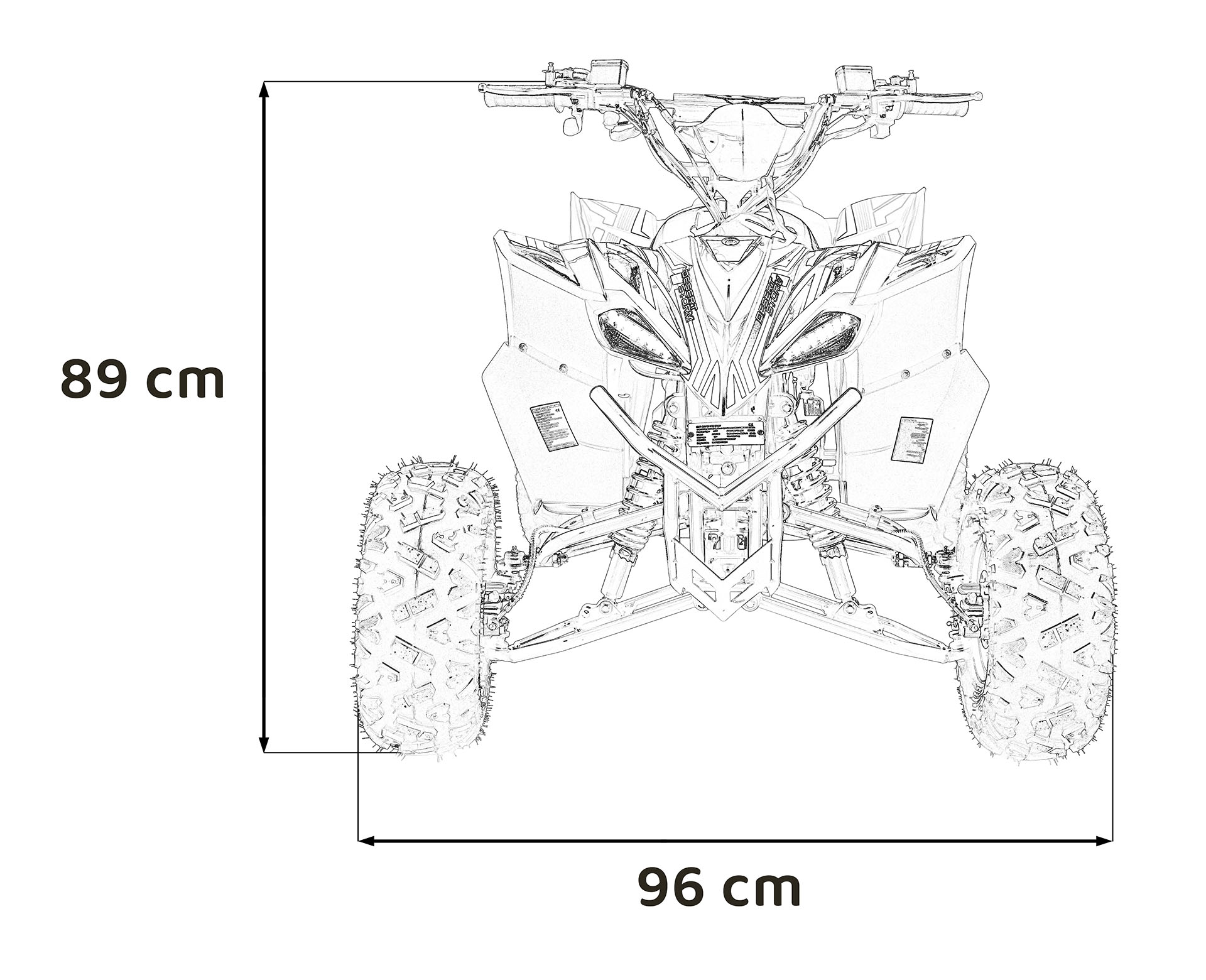 Quad Vehicle DESERT STORM LIFT Orange