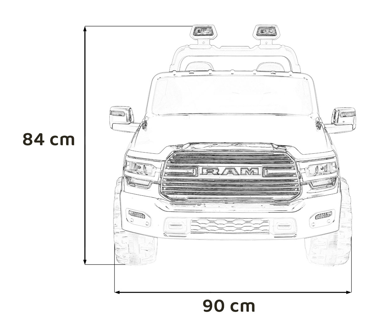RAM 3500 Fire Department Vehicle Red