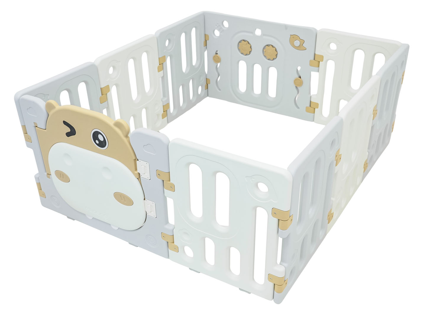 Hippo Modular Fence/Playpen Brown