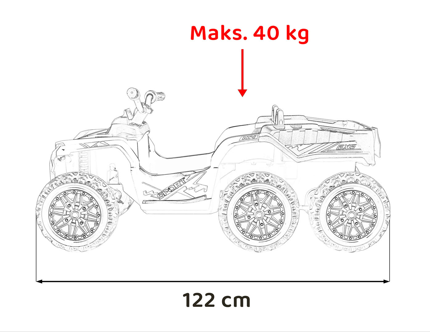 Quad Sport TX ATV White