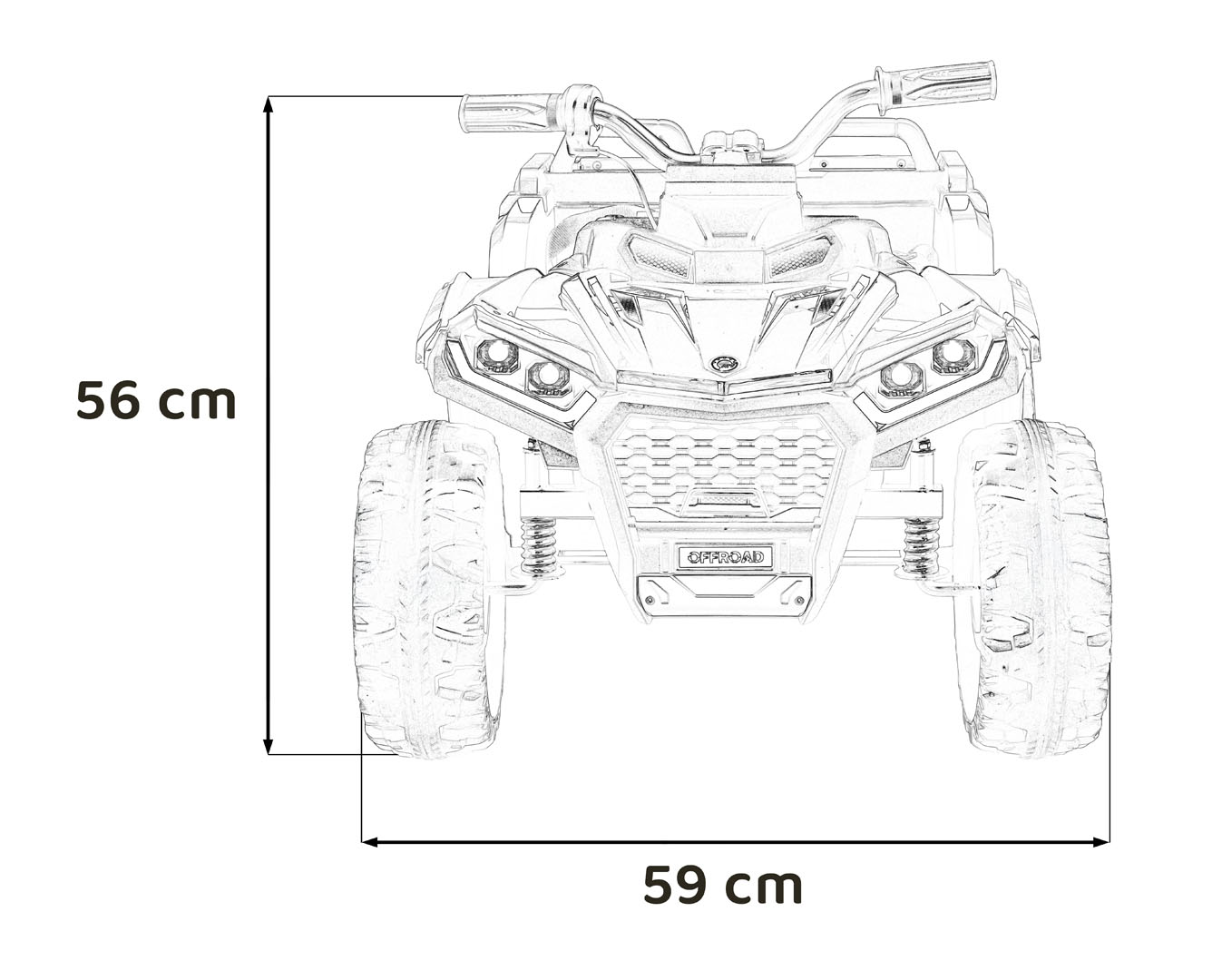 Quad Sport TX ATV White