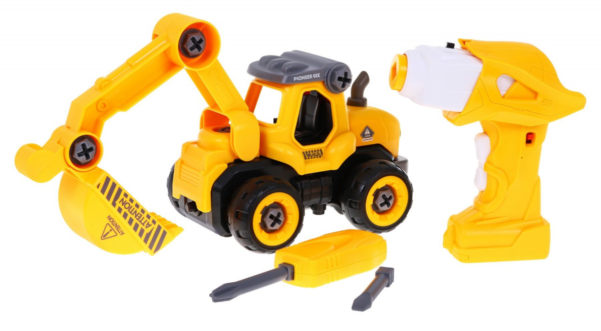 Excavator construction with sounds