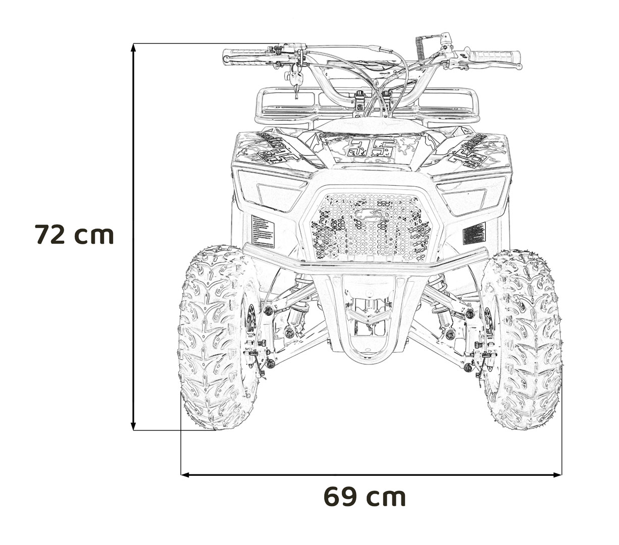 49CC SIRIUS plava boja Quad bicikl