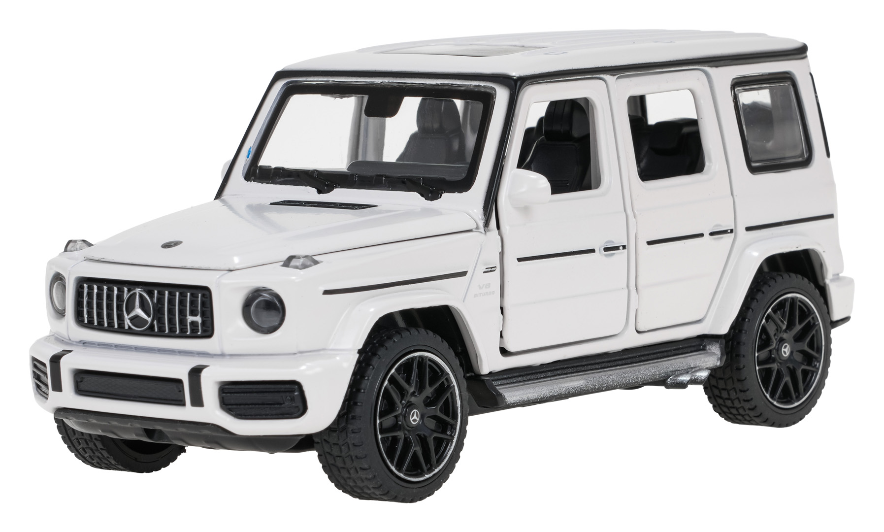 Metal Car 1/32 Mercedes-Benz AMG G63 with Sound White RASTAR
