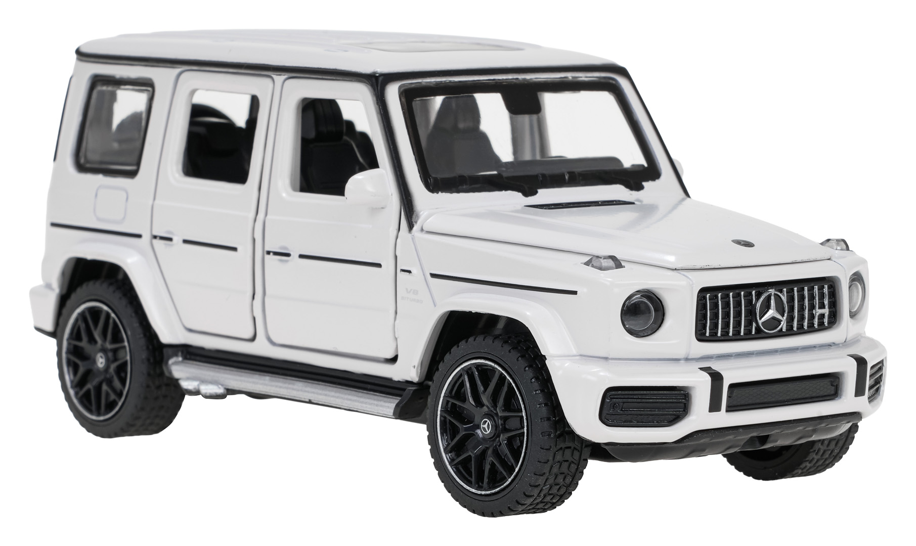 Metal Car 1/32 Mercedes-Benz AMG G63 with Sound White RASTAR