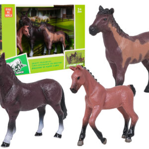 Set of Horse Figurines for Play