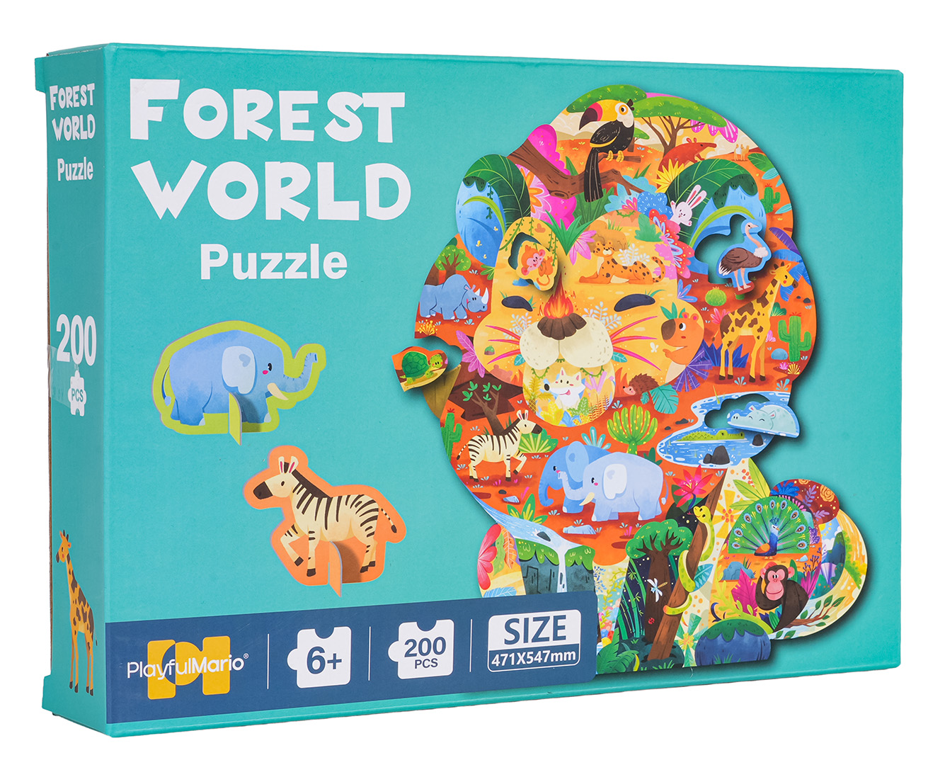 Puzzle Set 200pcs Safari