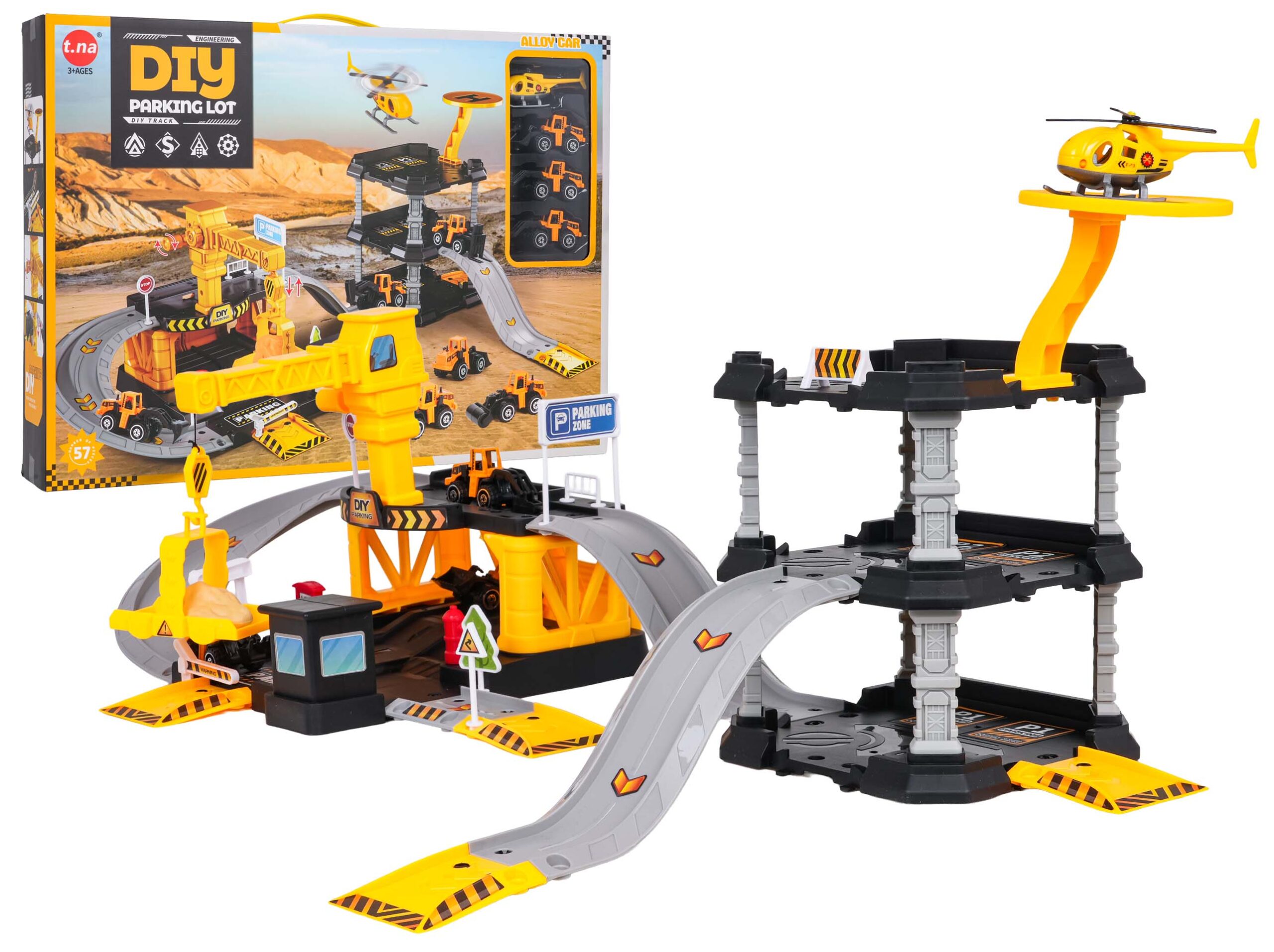 Parking and Construction Site Set + Cars