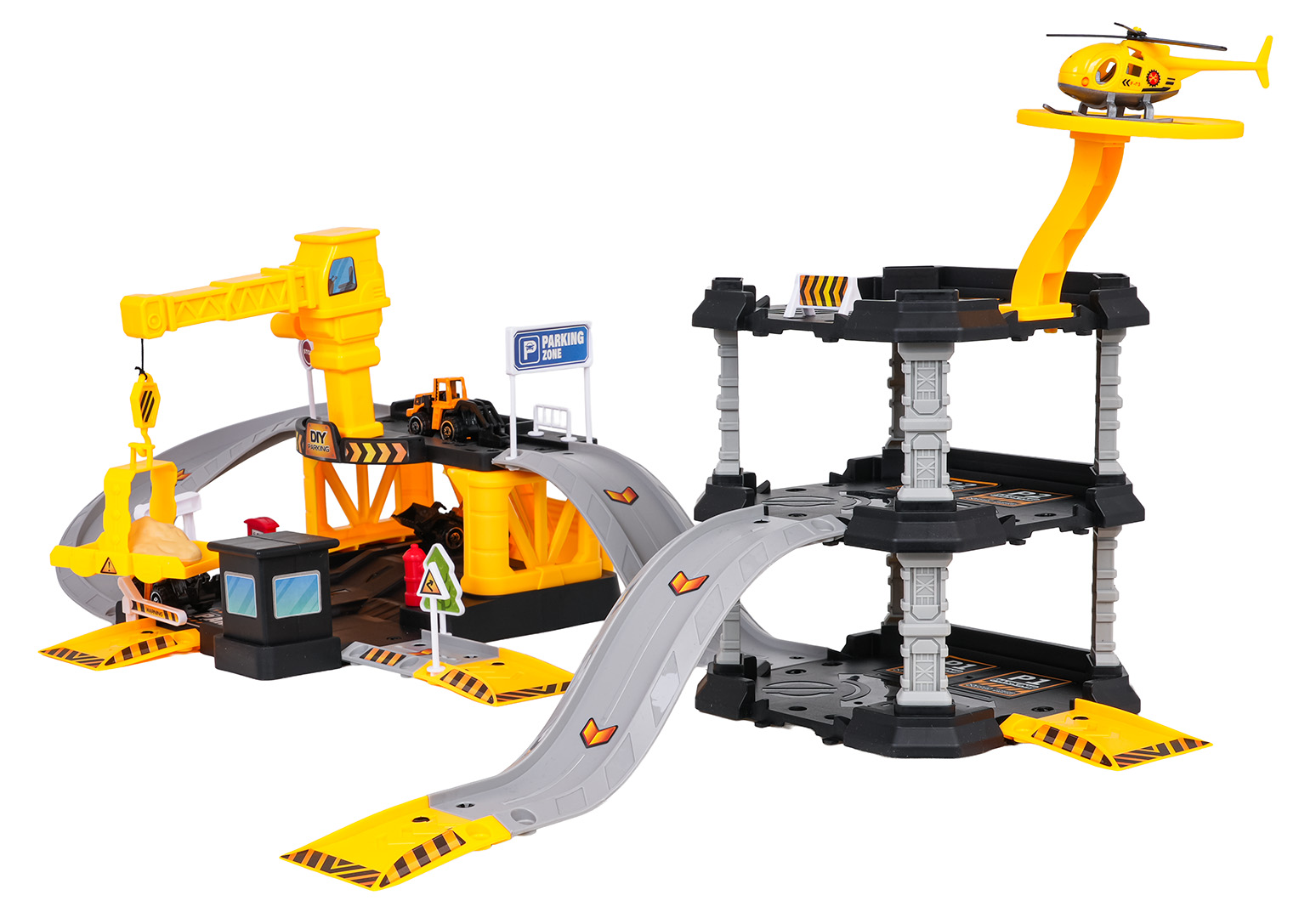 Parking and Construction Site Set + Cars