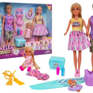 Doll Set, Family on Vacation + Accessories