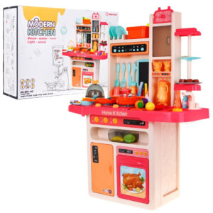 Dječja kuhinja KitchenEtte s pipom za vodu, 65 dijelova