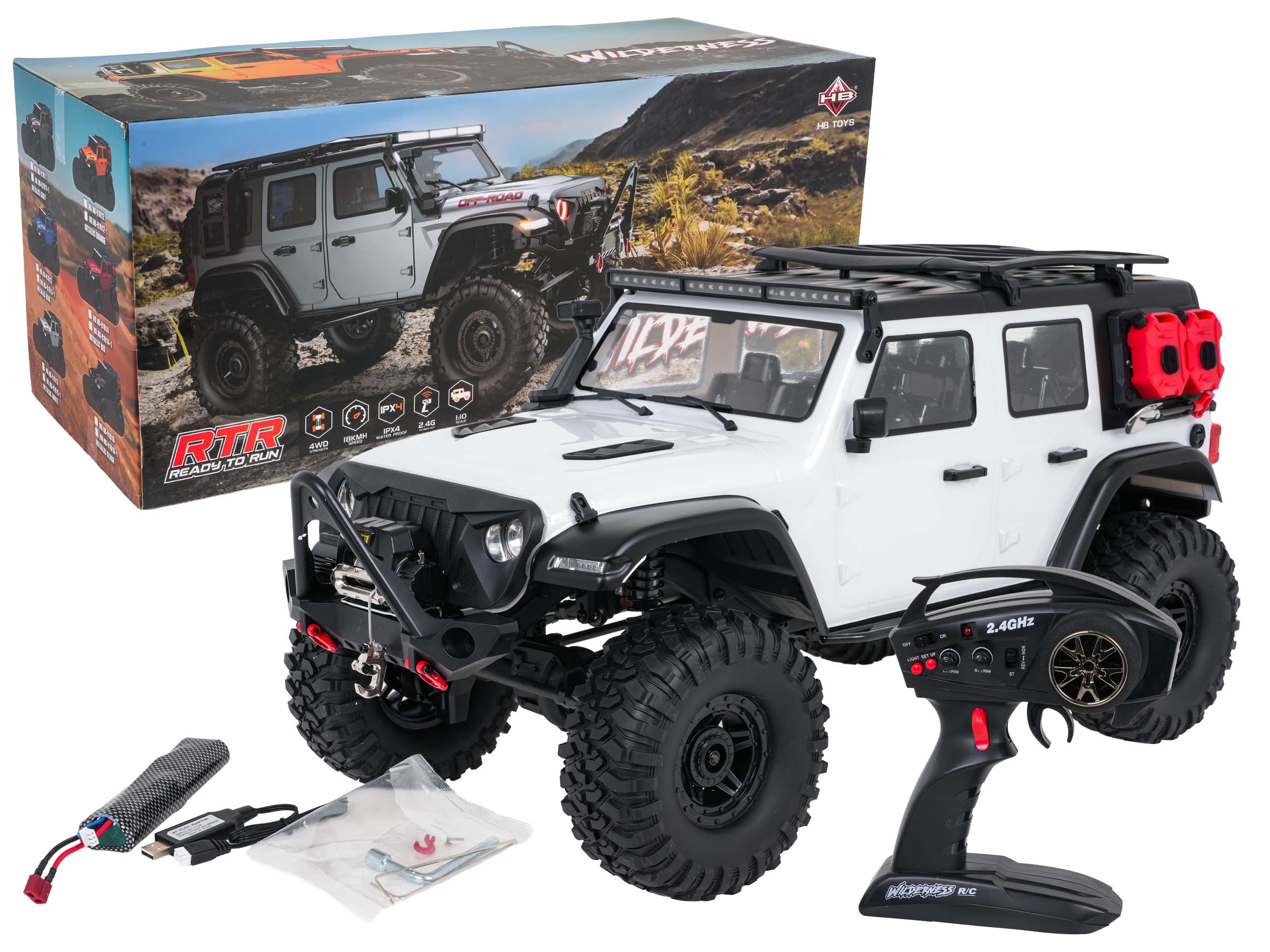 Car R/C WILDERNESS RTR 1:10 White