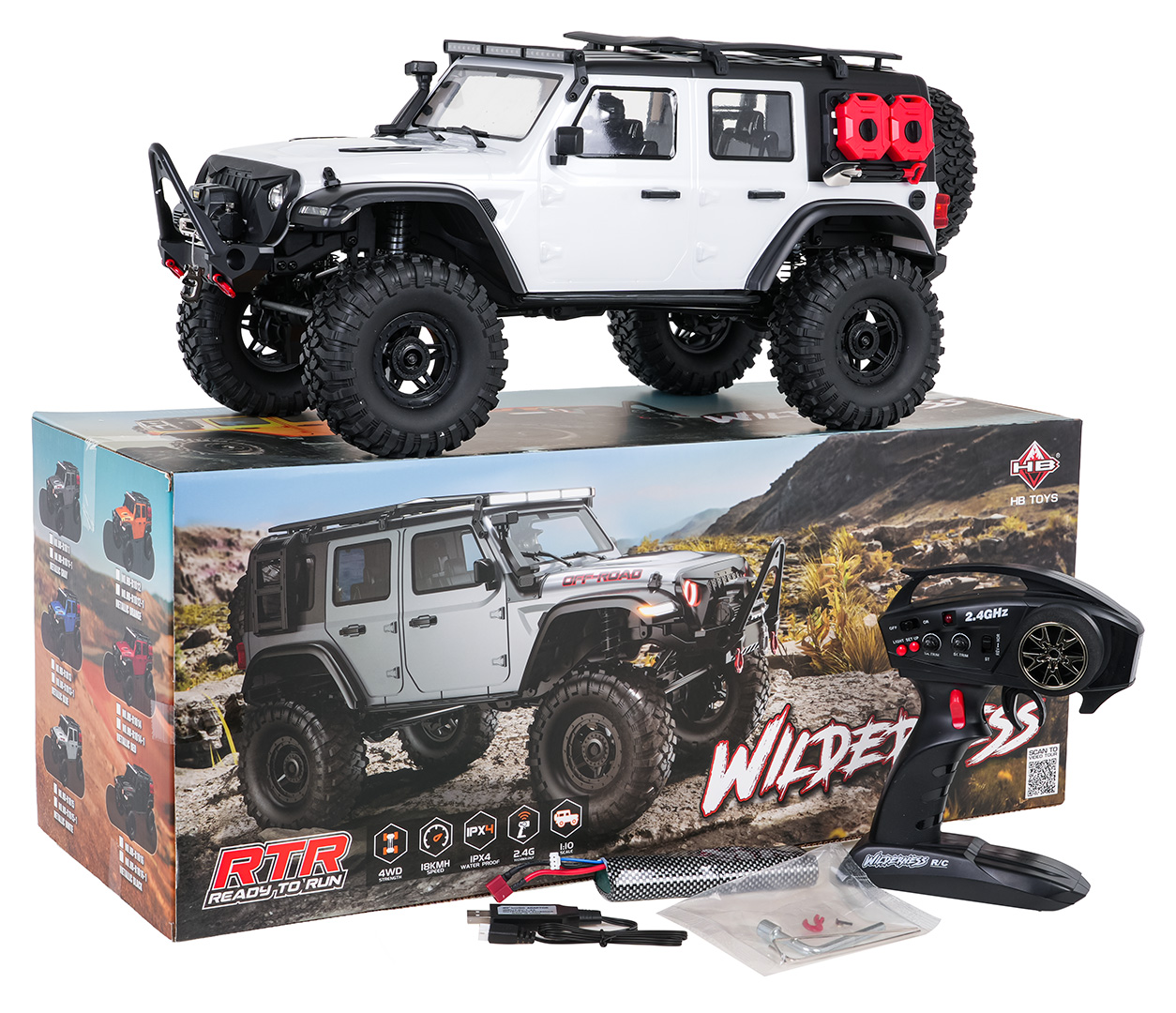 Car R/C WILDERNESS RTR 1:10 White