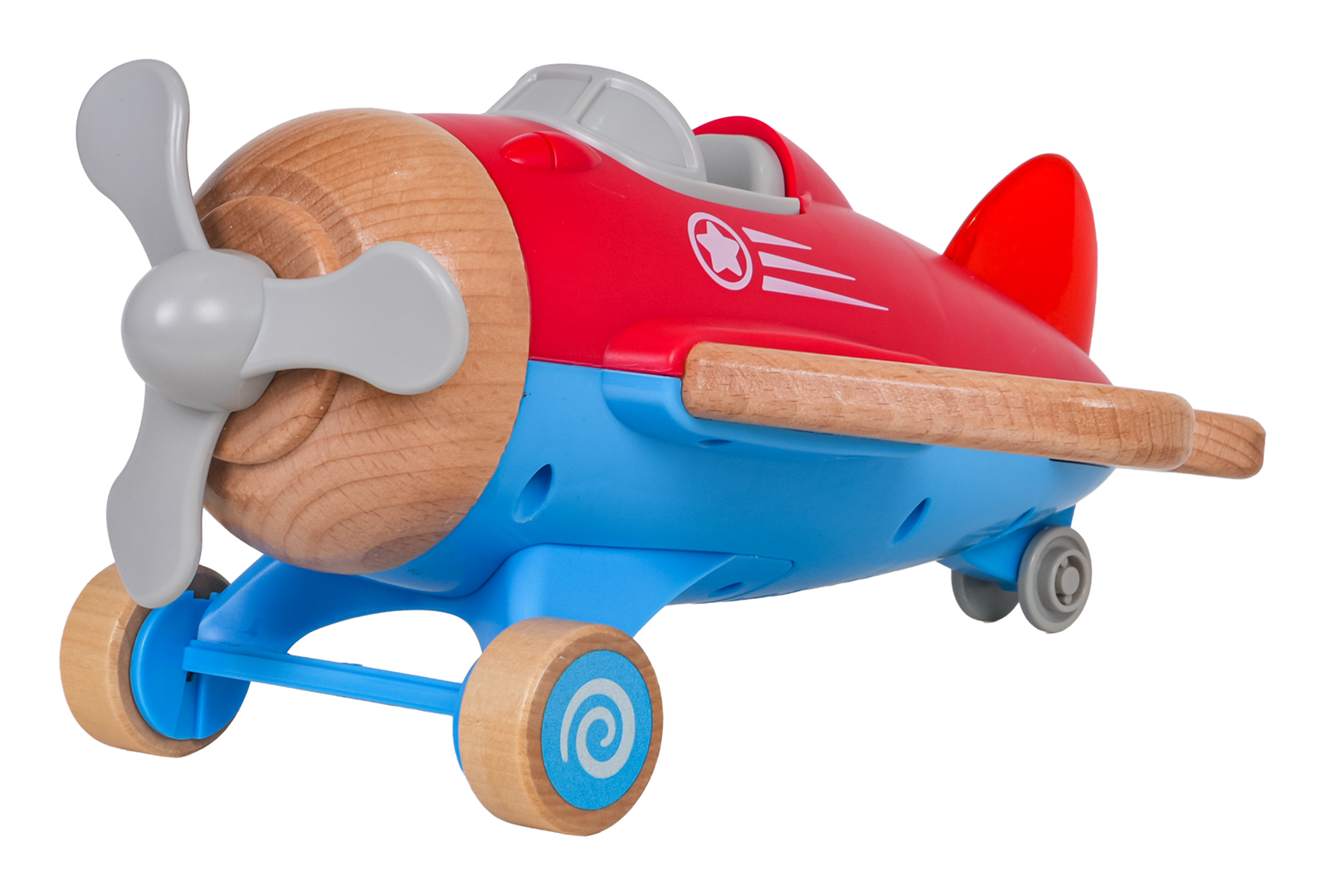 Wooden Airplane Red