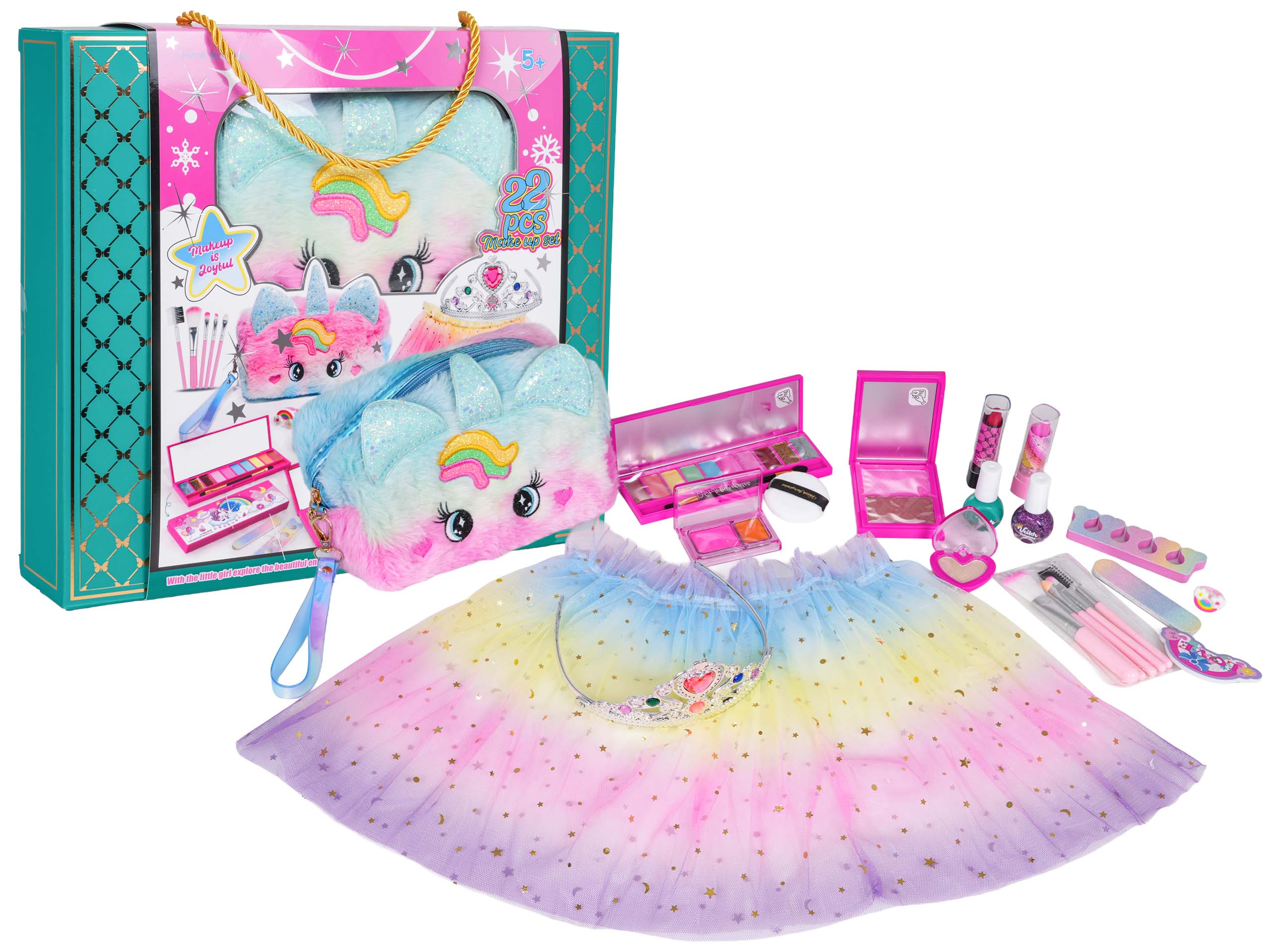 Makeup Set + Rainbow Dress