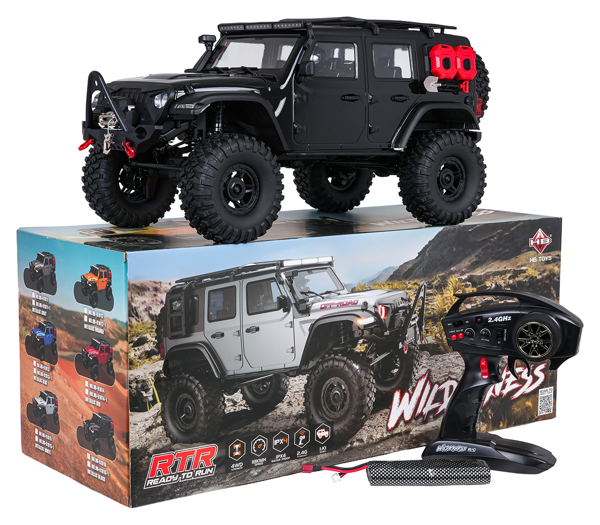 Car R/C WILDERNESS RTR 1:10 Black