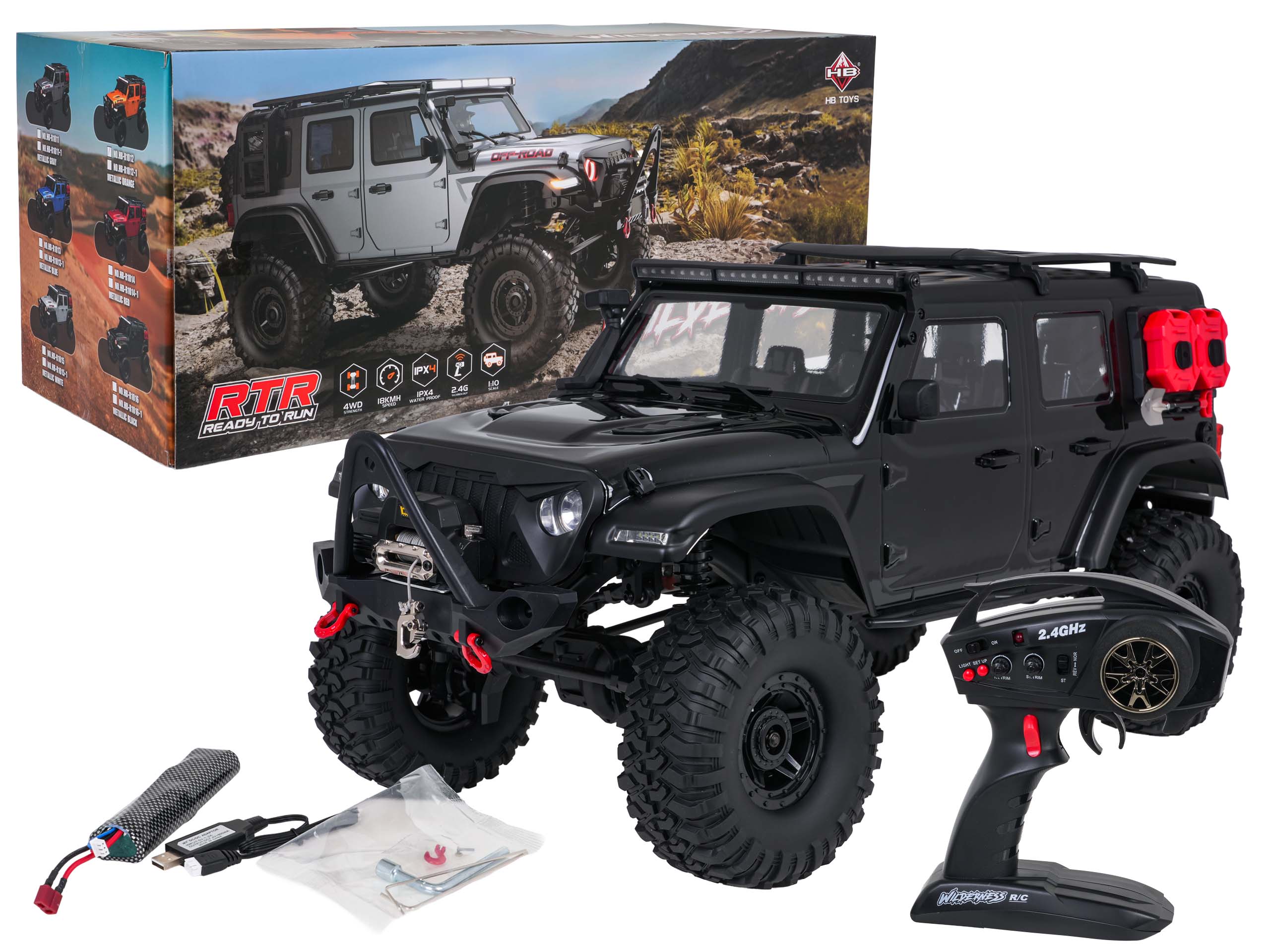 Car R/C WILDERNESS RTR 1:10 Black
