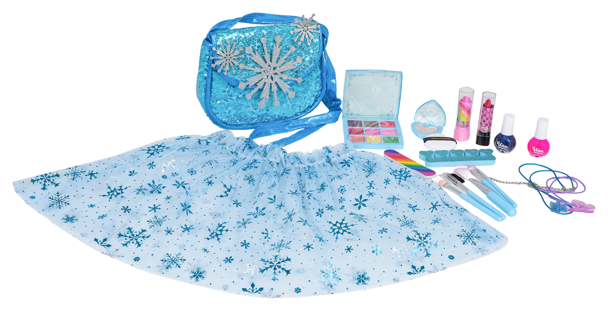 Makeup Set + Ice Blue Dress